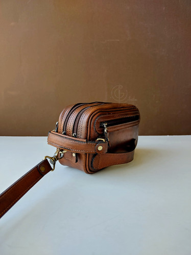 شوزبگ چرم طبیعی مدل دایان۳(بند انگلیسی+بند مچی+بند دستی)دوخت سفارشی